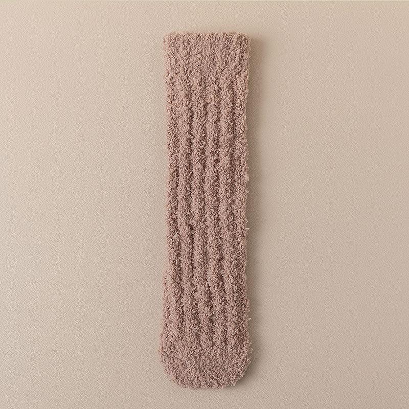 Coral Fleece Thermal Maternity Socks for Women - Winter & Fall Edition Thickened & Fleece-Lined Loose-Fit Floor Socks for Home & Sleep