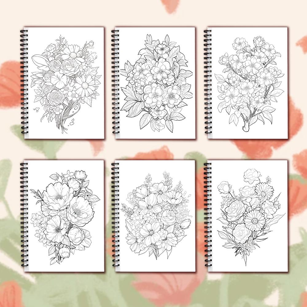 Women's Spiral Colouring Book - 30 Sheets 11.3x 8.3 inch, Stress Relief Colouring Book, Birthday Gift, Holiday Party Gift