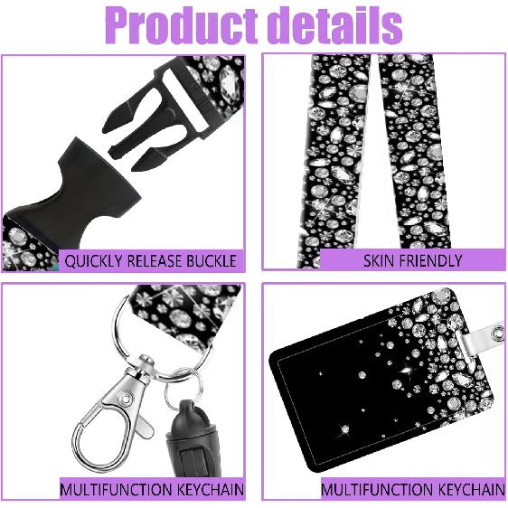 Badge Reels Retractable with Carabiner Reel Clip, ID Name Tag Work Badge Holder Belt Ferrule, Identity ID Badge Holder Cover Case for Office Work