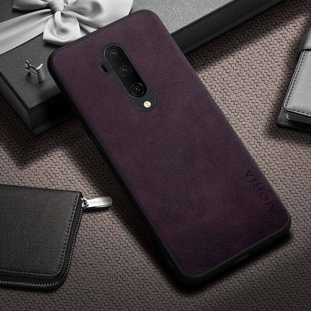 Phone Case - Luxury Retro Faux Leather Phone Case for Oneplus 9 8 7 6 Pro 9R 9RT 9 US 6T 8T 7T Pro Matte Soft Bumper Hard Back Cover Fashion Case
