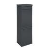 Arregui top cr224-b poubelle de recyclage en acier, poubelle de tri sélectif, 2 seaux, plateau multifonction, 2x17l (34l) anthracite