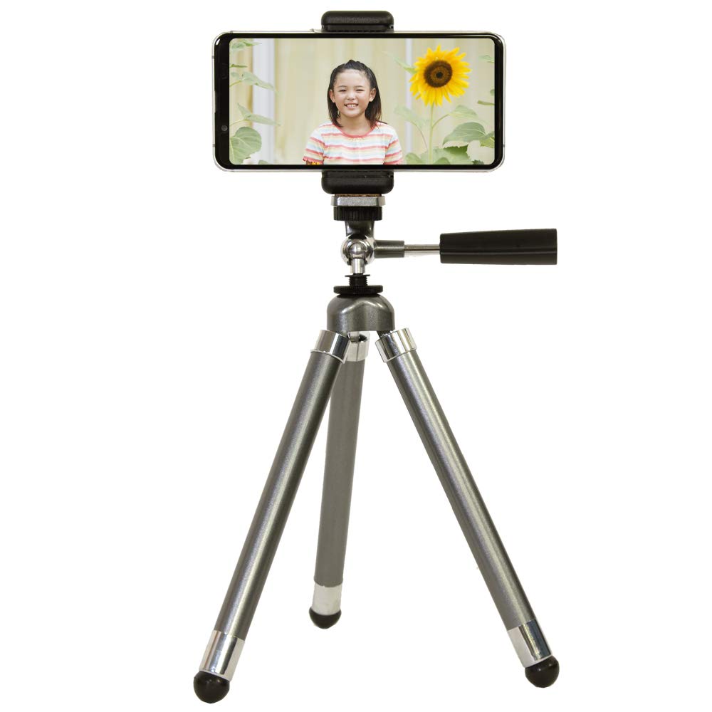 

King Smartphone Tripod Rainbow Eight Gunmetallic 8 Stage Free Head Low Angle Compatible with Smartphones 821539 ARE8-GM