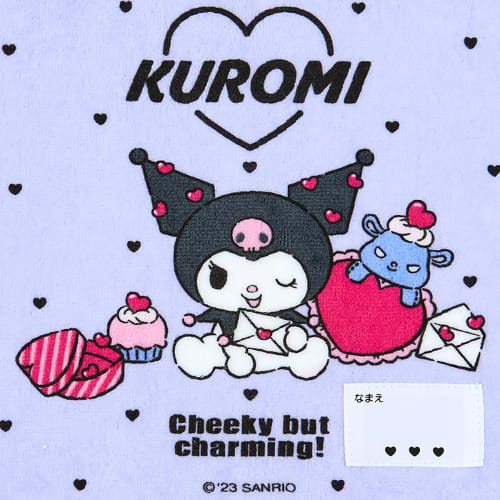Sanrio (SANRIO) Sanrio Name Petit Towel Kuromi Kuromi-chan Kuromi 20 x 20 x 0.3cm Kids Petit Towel Character 941816 SANRIO