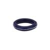 nff silver radience ring-navy