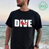 Minimal Dive Letter Red Diver Print Tshirt Unisex Unisex Simple Scuba Diving Tee Tops Beach Vacation Casual Shirts For Ocean Lovers