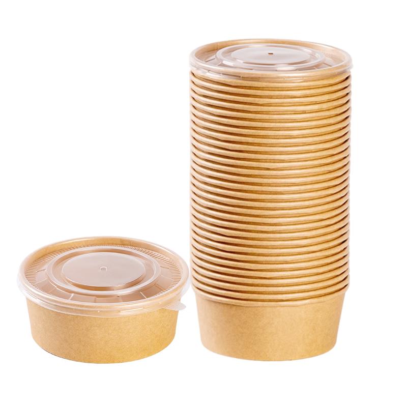 Temeiju Disposable Kraft Paper Food Containers with Lids