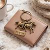 Sisterhood Horse Keychain Metal Horse Theme Key Ring Backpack Schoolbag Hanging Decoration Bag Charm Purse Pendant Women Friends Besties Gifts