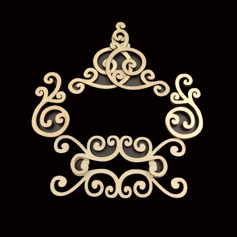 8-Pack Handmade Wood Leaf-Shaped Window Grille Stickers - Wedding & Home Decor