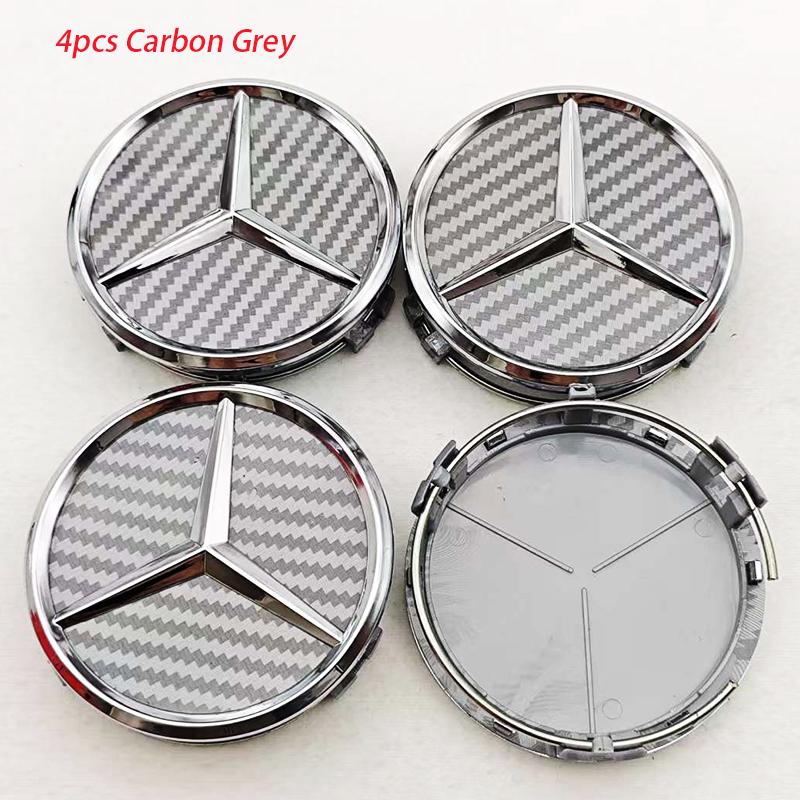 4pcs 75mm Car Wheel Center Caps Rims Hub Caps For Mercedes Benz W204 205 A B C E S CLA CLK ML GLK GLA GLB GLC CLA Accessories