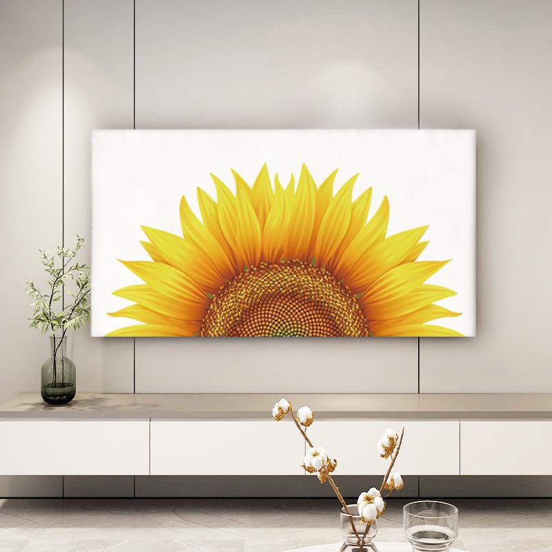 Modern Minimalist Printed Pattern Elastic TV Covers Brand Generic All Inclusive Dust Prevention Cover Wall Mounted Television Protective Cloth
