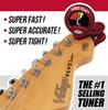 SNARK Chromatic Tuner with External Microphone Compatible with All Instruments Red Clip-on ST-2