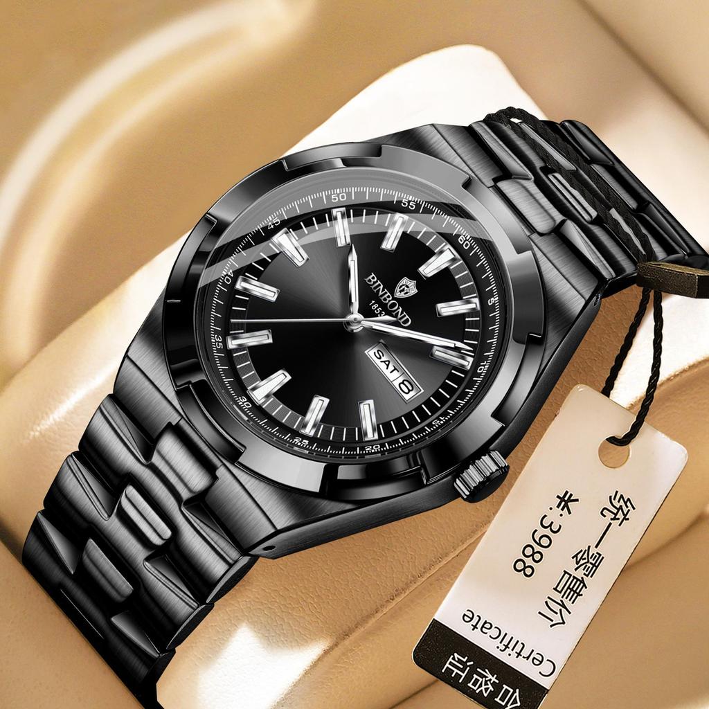 BINBOND Men's Multifunctional Luminous Waterproof Watch