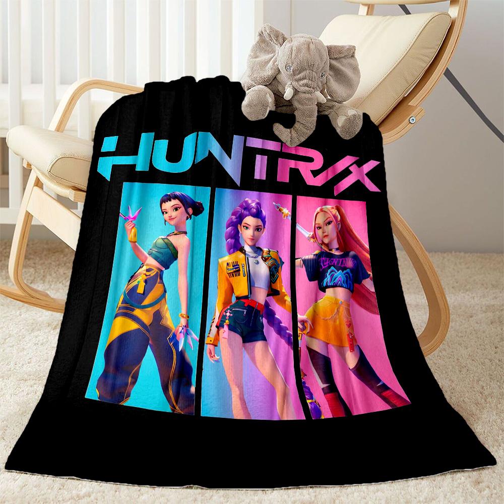 Huntrax: Urban Style Fusion Blanket Soft Warm Cozy Great for Office Chair Office Picnics Four Seasons Multipurpose Stylish Decor