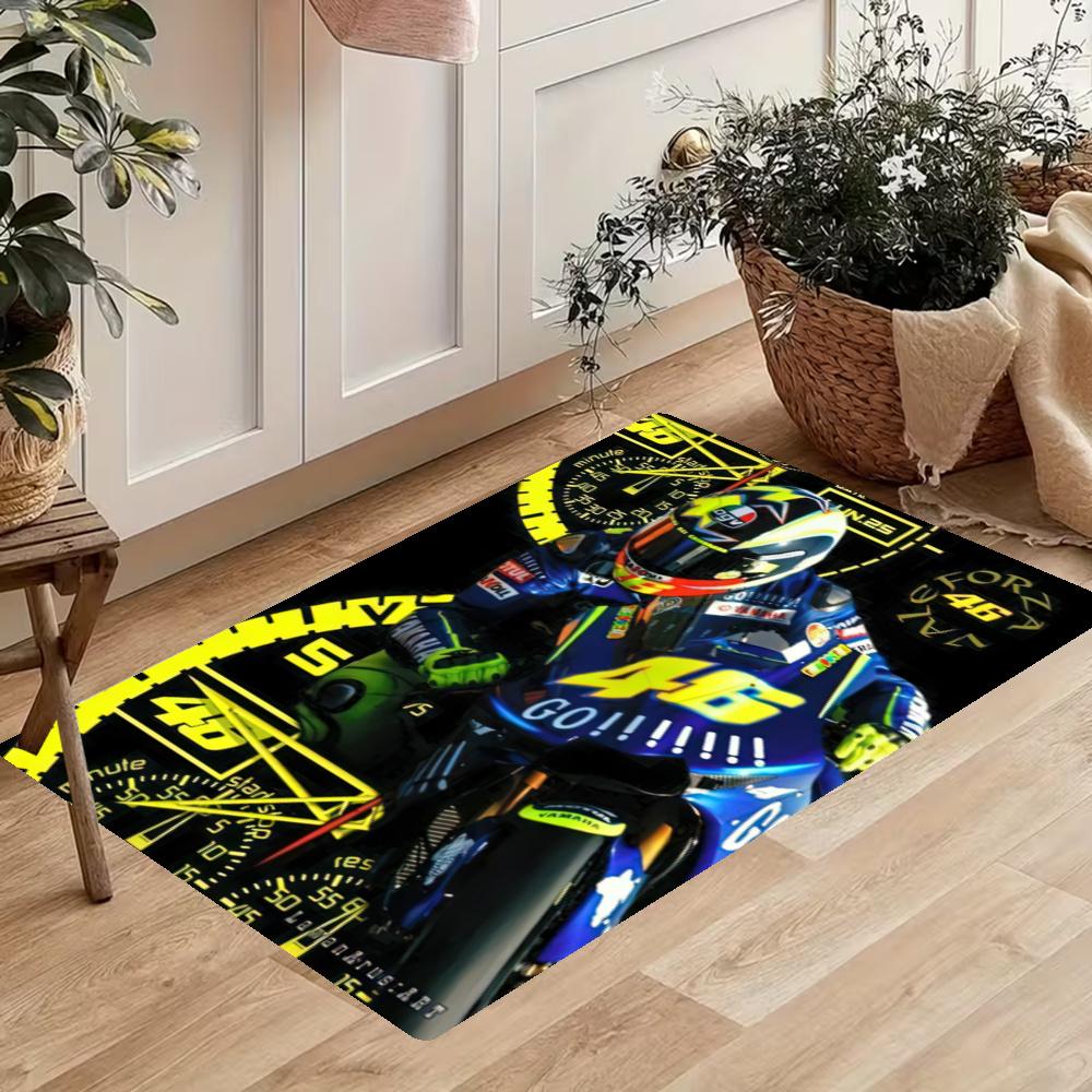 Doctor Valentino Rossi Kitchen Floor Mat Long Strip Mat Antislip Machine Washable Suitable For Bathrooms Laundries Home Decoration Carpets