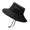 100% Polyester New Summer Breathable Fisherman Hat Outdoor Mountaineering Hat Big Eaf Sunshade Hat Benni Hat