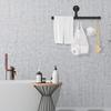 Sturdy Metal Wall Mounted Clothes Rack Easy Install Vertical Storage For Coat Accessories