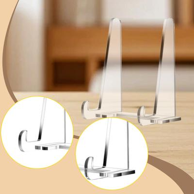 Plate Stand, Photo Holder, Decorative Stand, Book Stand with Flexible Plug-in