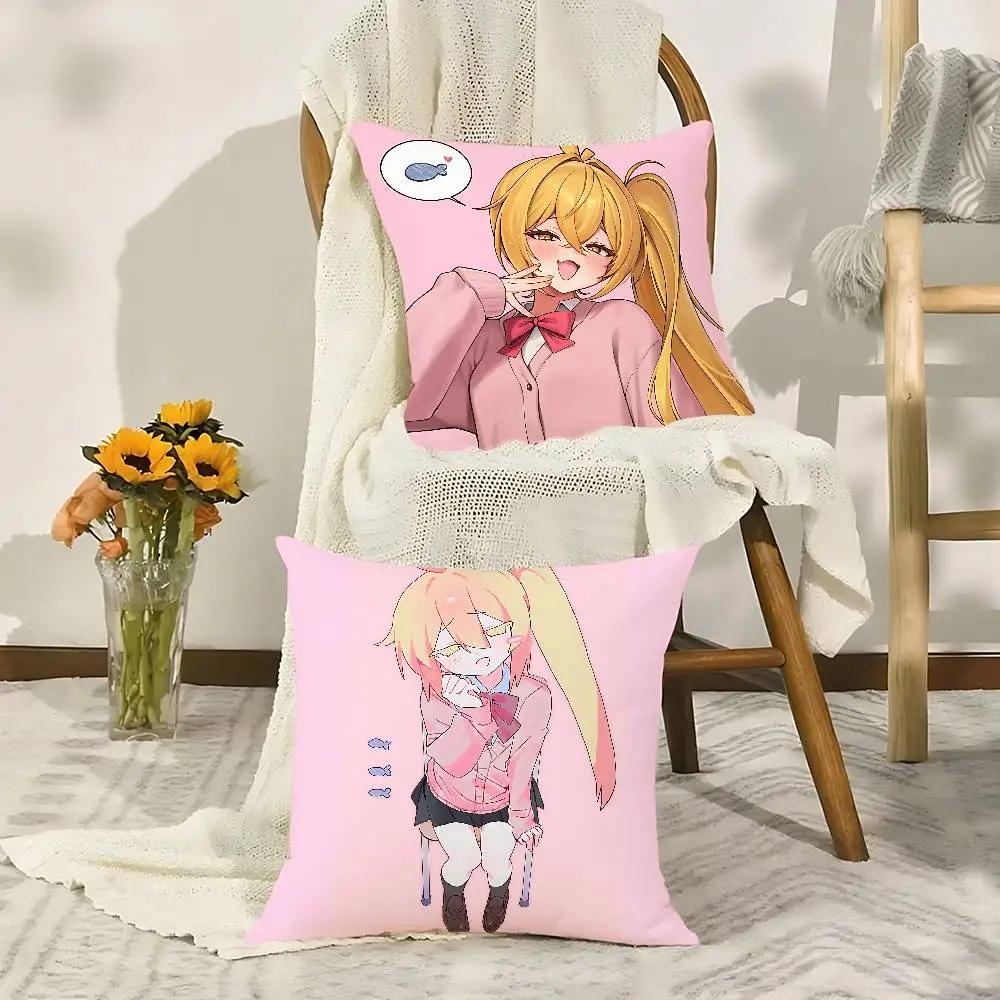 Cute AAkita Neru Kawaii Case Plush Fabric Soft Pillowcase Double Sided Print Cushion Cover Household Gifts