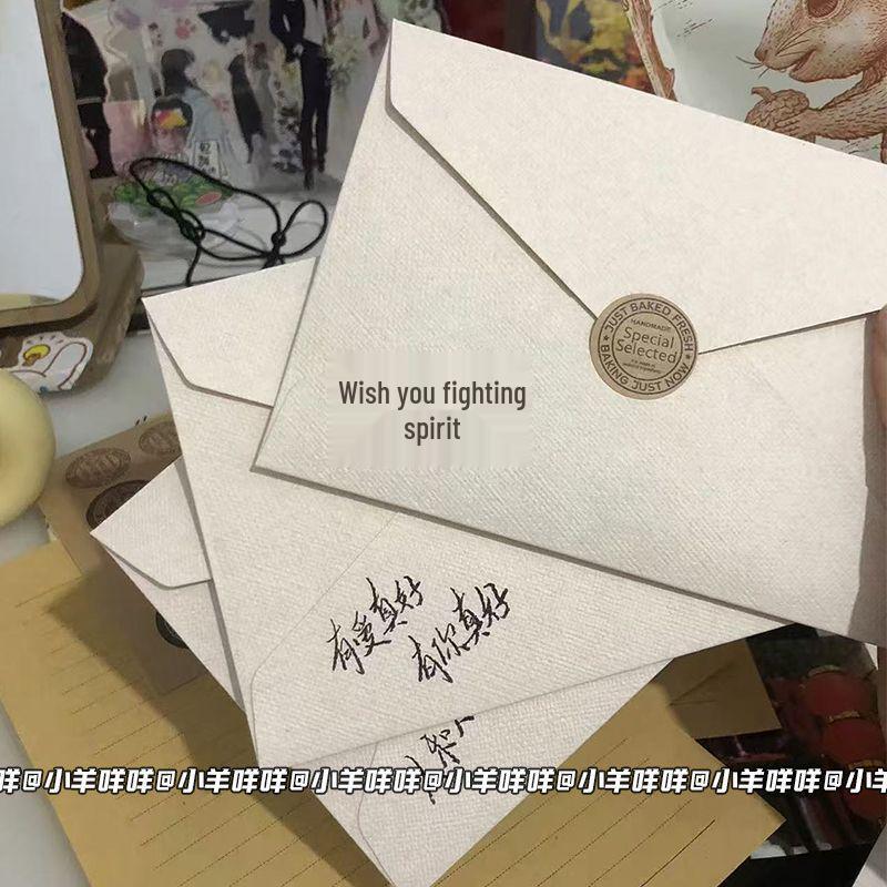 Thickened Cowhide Love Letter Set: Vintage Literary Paper & Envelopes” 1 Sheet Paper (Prone to Wrinkles)