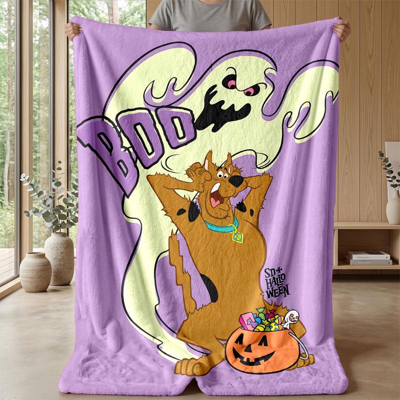 Soft Flannel Blanket Lightweight Cozy Bedroom Living Room CoverScooby-Doo