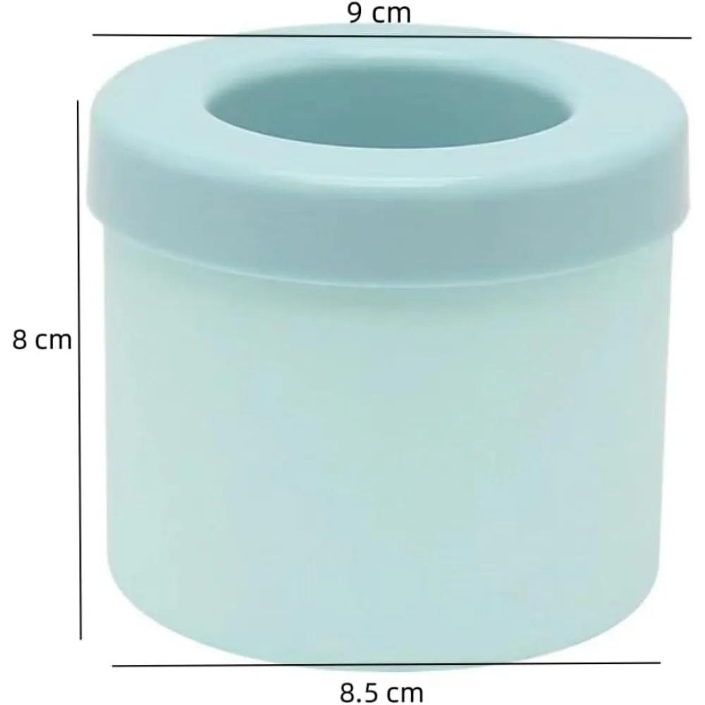 1 Pcs Cylindrical Ice Cube Mold, 3D Ice Tray Ice Cube Tray Ice Mold Silicone Holds 60 Ice Cubes, Push-On Easy Release Ice Bucket