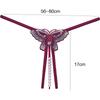 WAKEWAY Sexy Women Open File Lace G String Thongs Low Waist Seamless Female Underpants Comfortable Ladies Fun Underwear