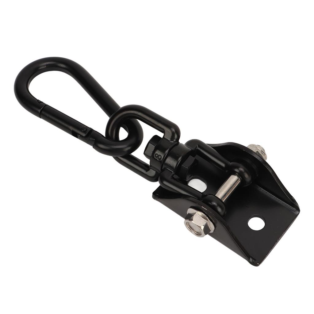 Hammock Hanging Hook Stainless Steel 360 Degree Rotate Strong Bearing Hammock Hanging Kit for Outdoor Use Black
