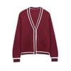 Za Export New Arrival Women's Clothing ZR Fashion Style Trim Simple Graceful V Neck Long Sleeve Knitted Coat 6771154