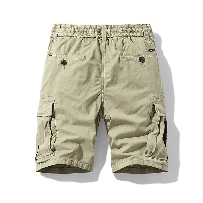 BAPAI New Pánské módní šortky Bavlna Ležérní Léto Pracovní Combat Kalhoty Klasické krátké oversized cargo kalhoty