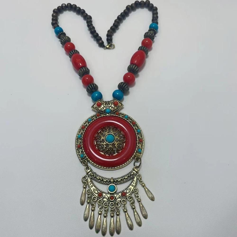 

Винтажная этническая головная цепочка из сплава Богемия тиара новое этническое ожерелье с кисточками для женщин H