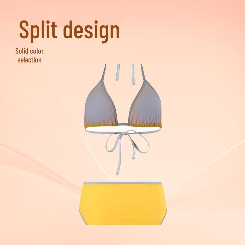 European & American Women's Lace-Up Sexy Split Bikini Swimsuit