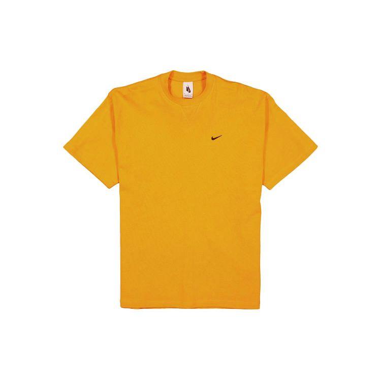 Nike X Kim Jones Air Logo Print Crew Neck Short Sleeve T-Shirt Unisex Tops Orange DC9987-804
