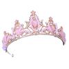European Style Bride's Water Diamond Tiara Hair Accessory Wedding Dress and Evening Gown Accessories Princess Studio Hair Crown Style Tiara