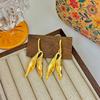 Elegantes Pendientes Largos con Borlas Irregulares Cómodo Accesorio de Joyería de Aleación para Fiesta Piel Sensible