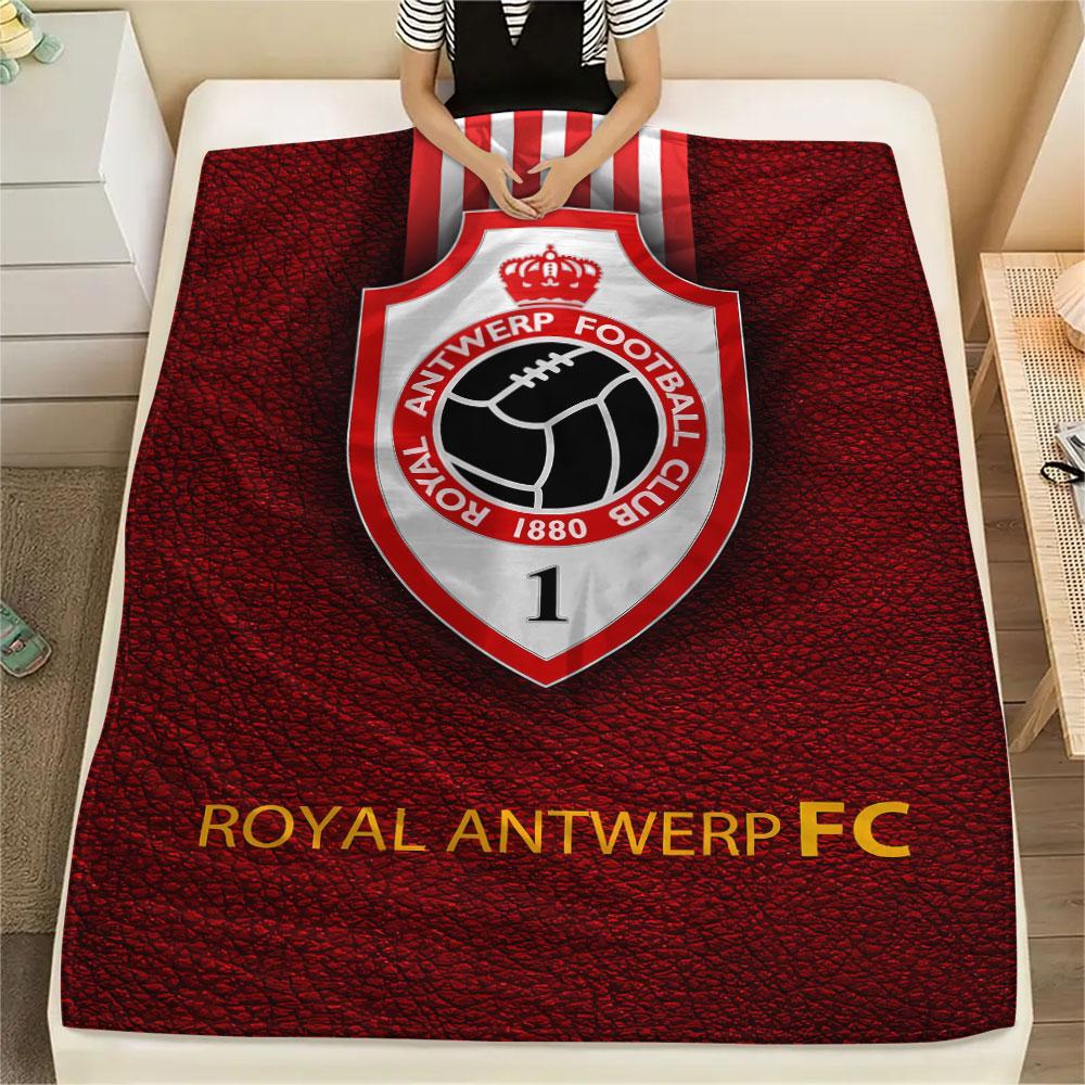 1PC Royal Antwerp FC Patterned Flannel Blanket Suitable For All Seasons for Home Decor Warmth and Comfort Gifts Holiday Present