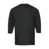 Men's Henley Neck Raglan Sleeve Three Quarter Length Shirt Button Placket Casual Lightweight Soft Fabric Top