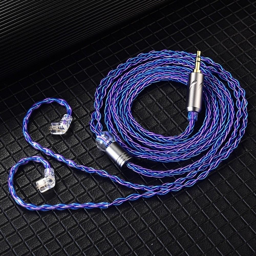 8-Strand QKZ T1 Headphone Upgrade Cord 2Pin KZ Earphone Replacement Cable Music Enthusiasts