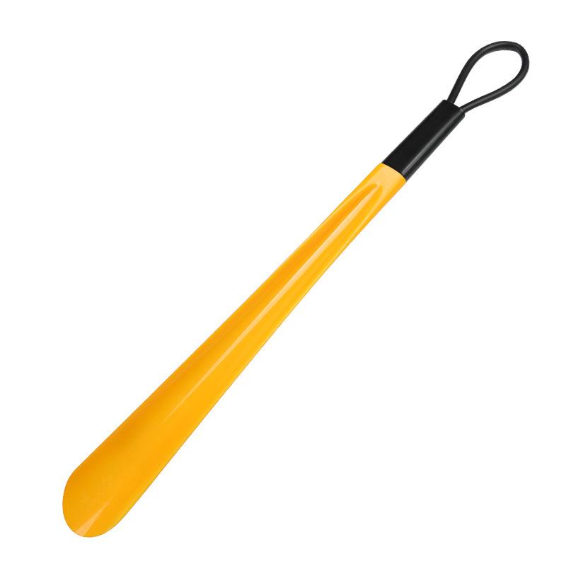 Z016 48cm Leather Cord Plastic Shoehorn - No Bend Shoe Helper