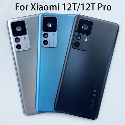 För Xiaomi 12T Bakre batterilucka För Xiaomi 12T Pro Bakre hölje Glasdörr Ersättningsdelar