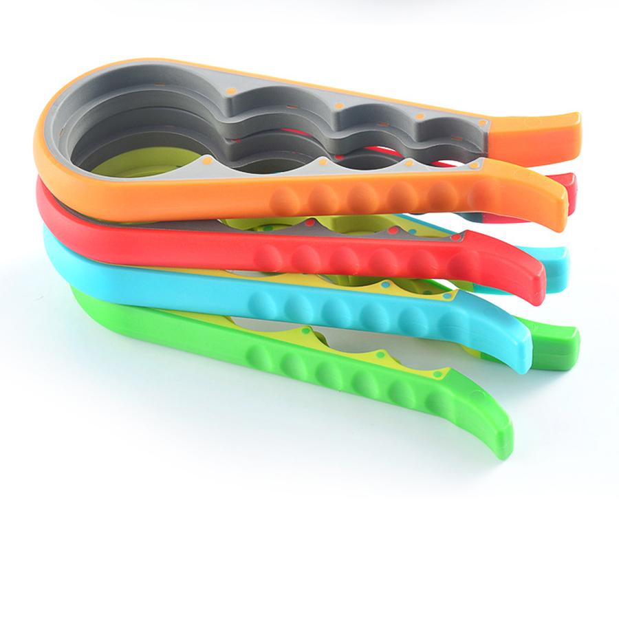 Creative Multi-Functional 4-in-1 Large Bottle Lid Opener, Home Kitchen Can Opener, Anti-Slip for Unscrewing Bottles