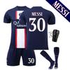 PSG 2022-23 Home Soccer Jersey 30 Messi  UEFA Champions League Fan Version Shirt Adult Youth