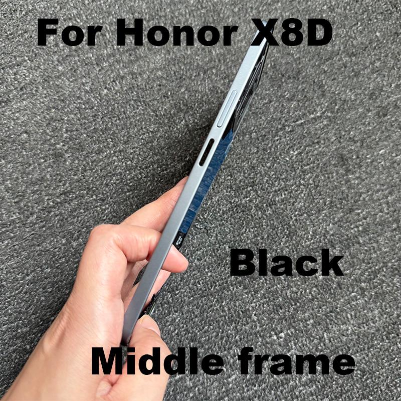 For Huawei Honor X8D Middle Frame Front LCD Frame Bezel Plate Housing Replacement Middle frame black