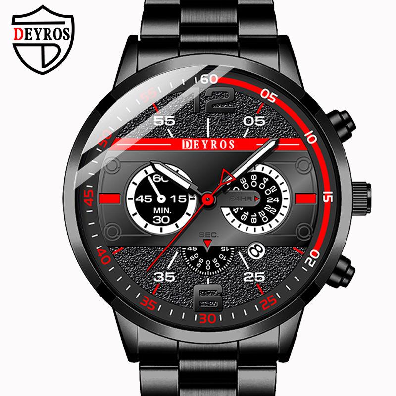 

New Men s Watch Calendar Watch Stainless Steel Watch Quartz Watch Casual Fashion Student Watch Men s Watch Large Digital Watch срібний