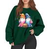 Women's Casual Fashion Long Sleeve Printed Round Neck Sweatshirt Top