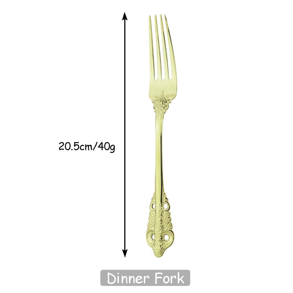 Western Mirror Dinner Fork Stainless Steel Dinnerware Cake Fork Cutlery Fruit Salad Fork Dessert Fork Set Flatware
