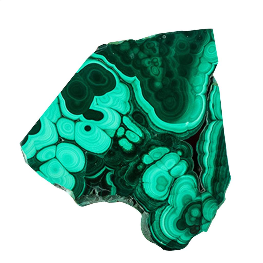 Malachite Raw Natural Crystal Malachite Slice Polished Slab Rock Healing Crystals Malachite Stones Slices Home Decoration
