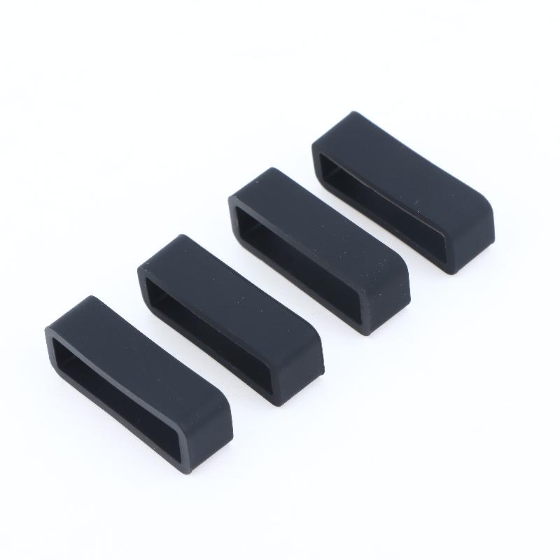 4 Peças Anel de Pulseira de Silicone 18 20 22Mm Laços à Prova d'Água Suporte de Segurança Acessórios de Relógio Porta-Pulseira de Borracha