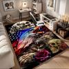 "American Spirit: Eagle, Lion, Motorcycle Biker Art Print"Office Mat Home Decor Office Desk Chair Carpet for Office Ph118