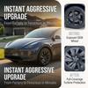 4PCS Hub Caps for Tesla Model Y Juniper 19 Inch Wheel Cover Performance Replacement Crossflow Hubcaps Full Rim Tire 2025 2026