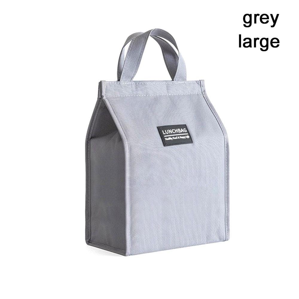 

Portable Travel Storage Bag Cooler Lunch Bag Lunch Box Breakfast Organizer Insulated Thermal Bag small серый